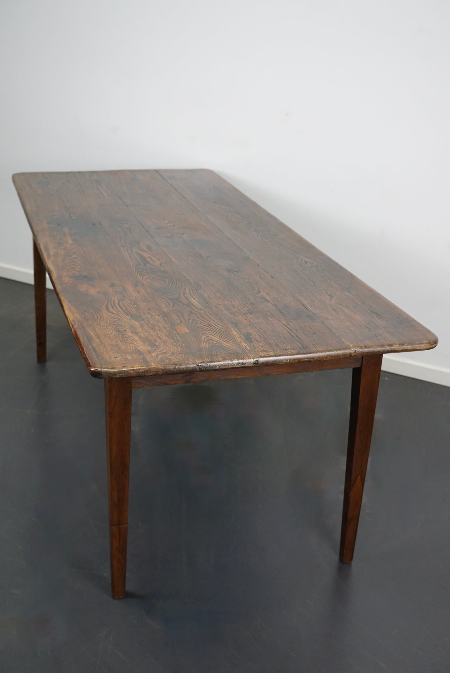 Antique Oak French Farmhouse Dining Table, 19th Century
