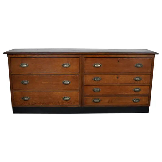 Dutch Oak Apothecary / Filing Cabinet, 1930s