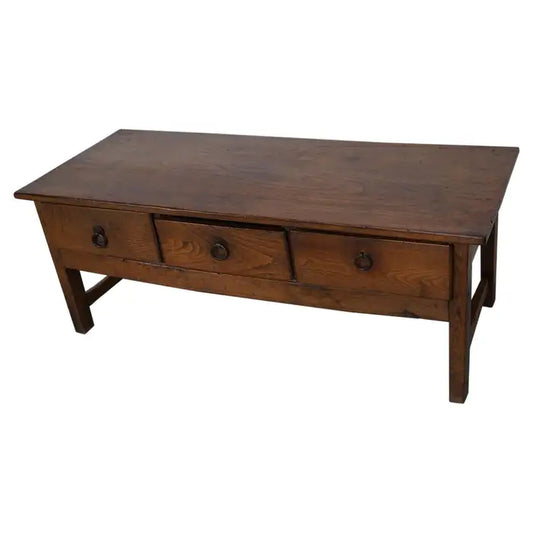Spanish 18th Century Farmhouse Rustic Chestnut Coffee Table