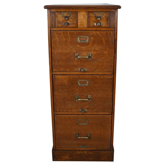 French Oak Apothecary Cabinet / Filing Cabinet, 1920/30s