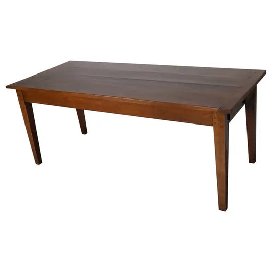 Antique Cherry Early 20th Century French Rustic Farmhouse Dining Table