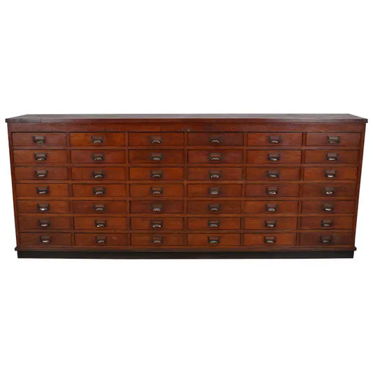 Large Dutch Oak Apothecary / Filing Cabinet or Sideboard, 1930s