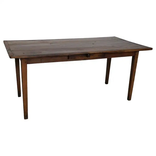 Elm 20th Century French Rustic Farmhouse Dining Table