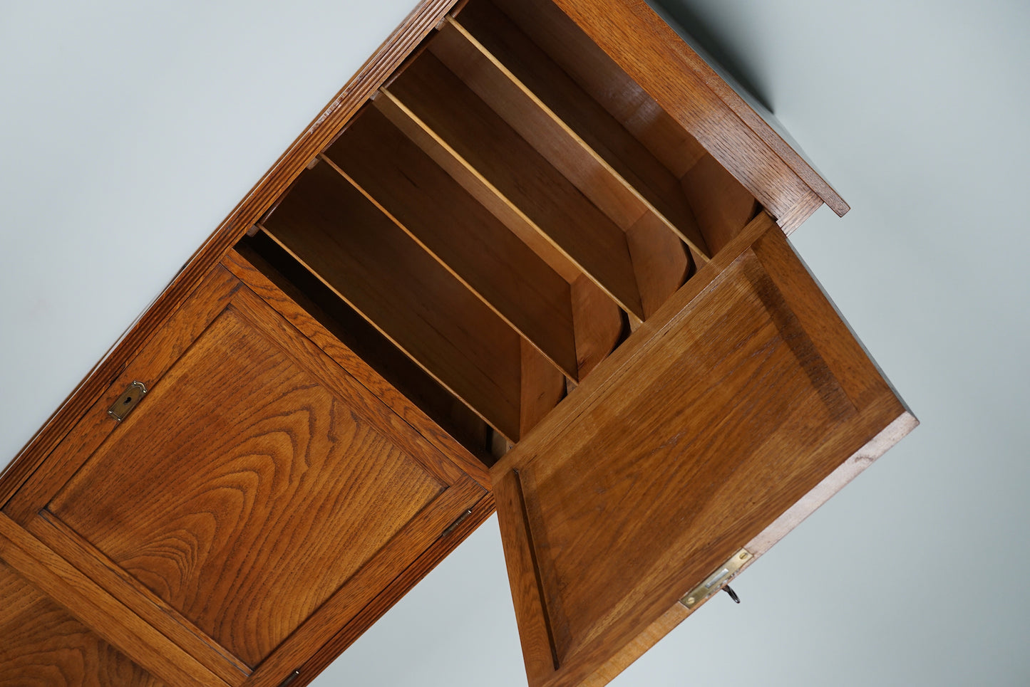 Antique Dutch Oak Locker / Filing Cabinet, 1920/30s