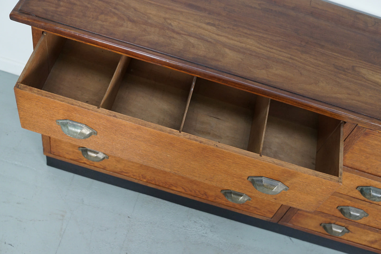 Dutch Oak Apothecary / Filing Cabinet, 1930s