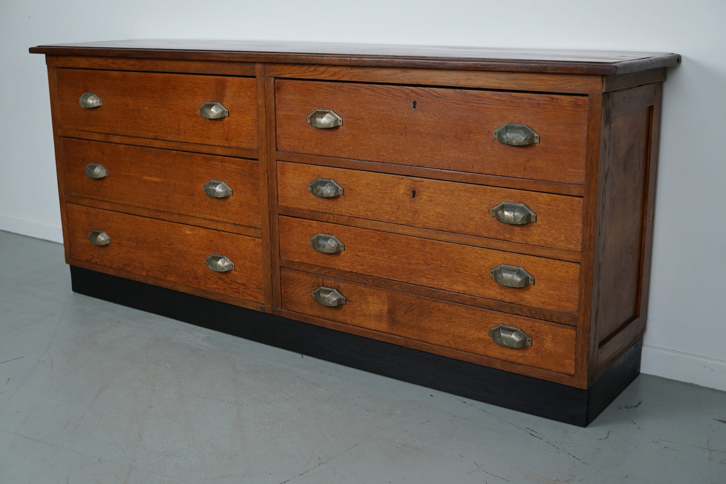 Dutch Oak Apothecary / Filing Cabinet, 1930s