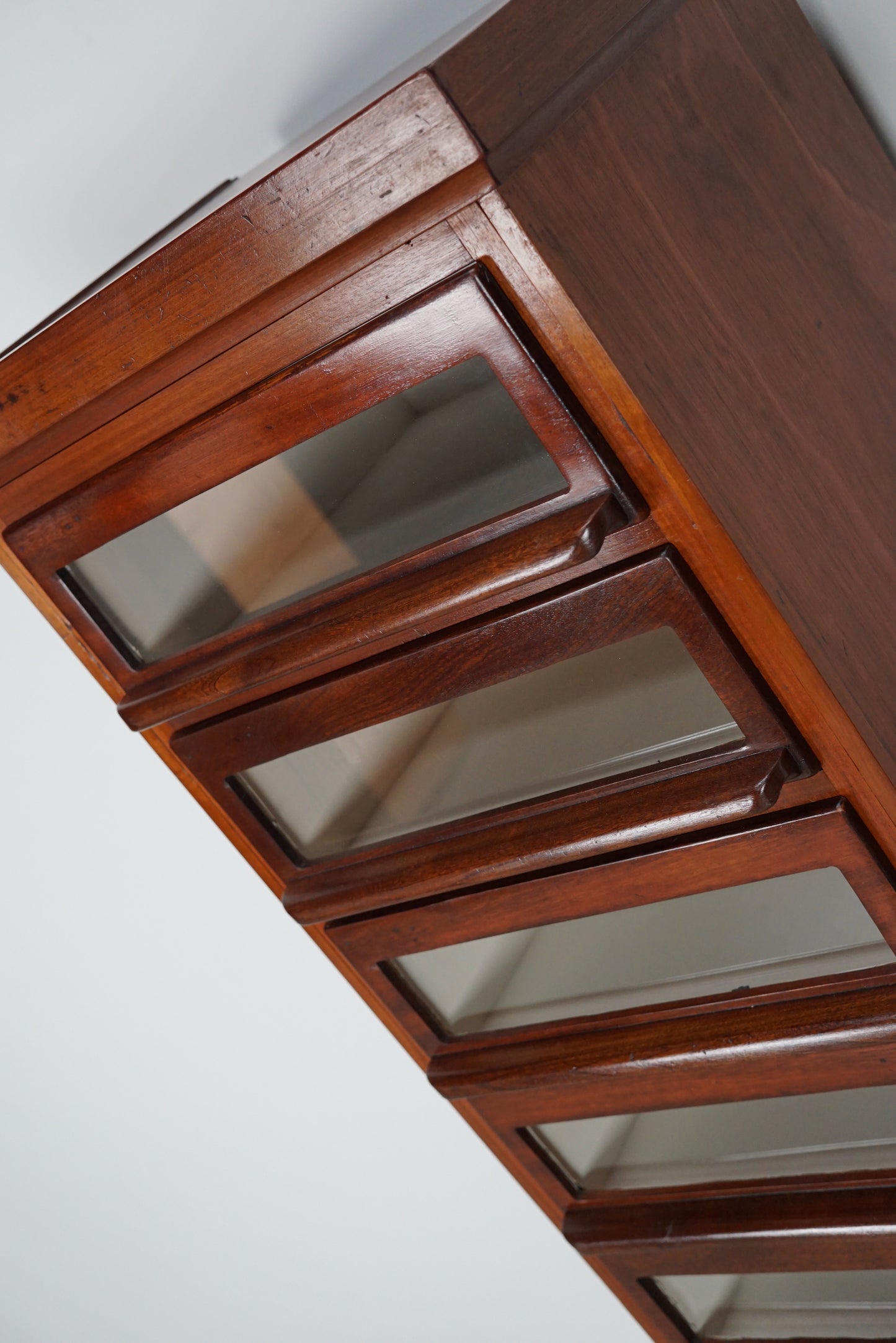 Vintage Dutch Hardwood Haberdashery Shop Cabinet, 1930s