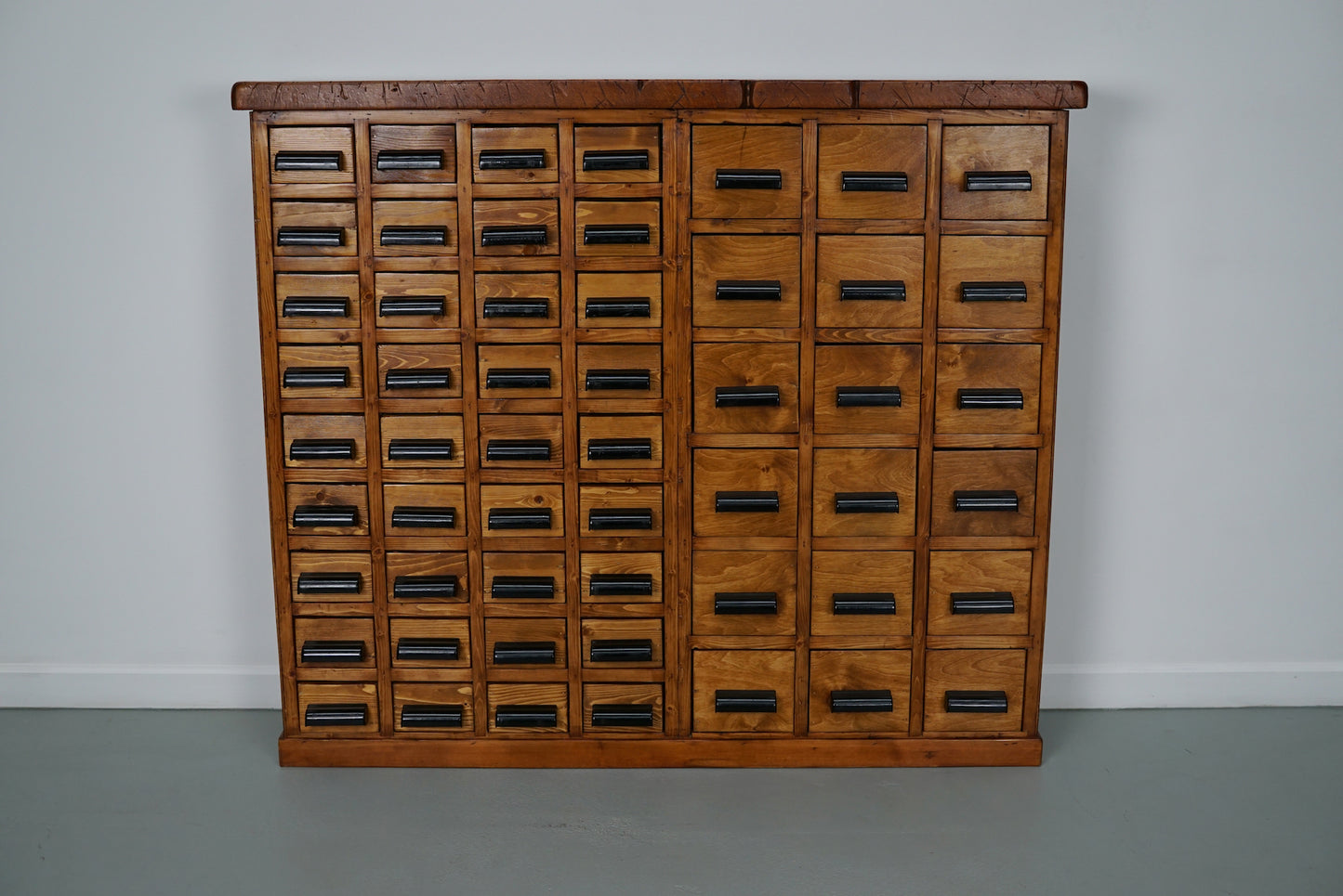 Dutch Beech / Pine Industrial Apothecary / Workshop Cabinet, circa 1950s