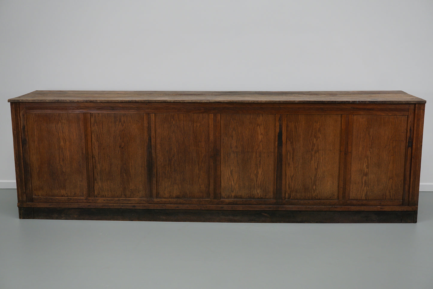 Large Vintage Dutch Oak Art Deco Shop Counter / Kitchen Island, 1930s