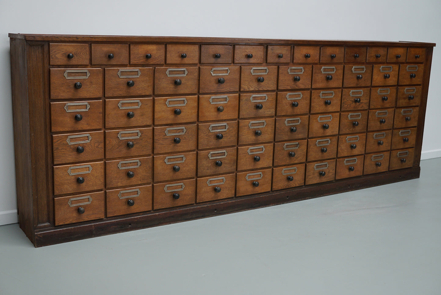 Antique Large German Oak Apothecary / Pharmacy Cabinet, 1920/1930s