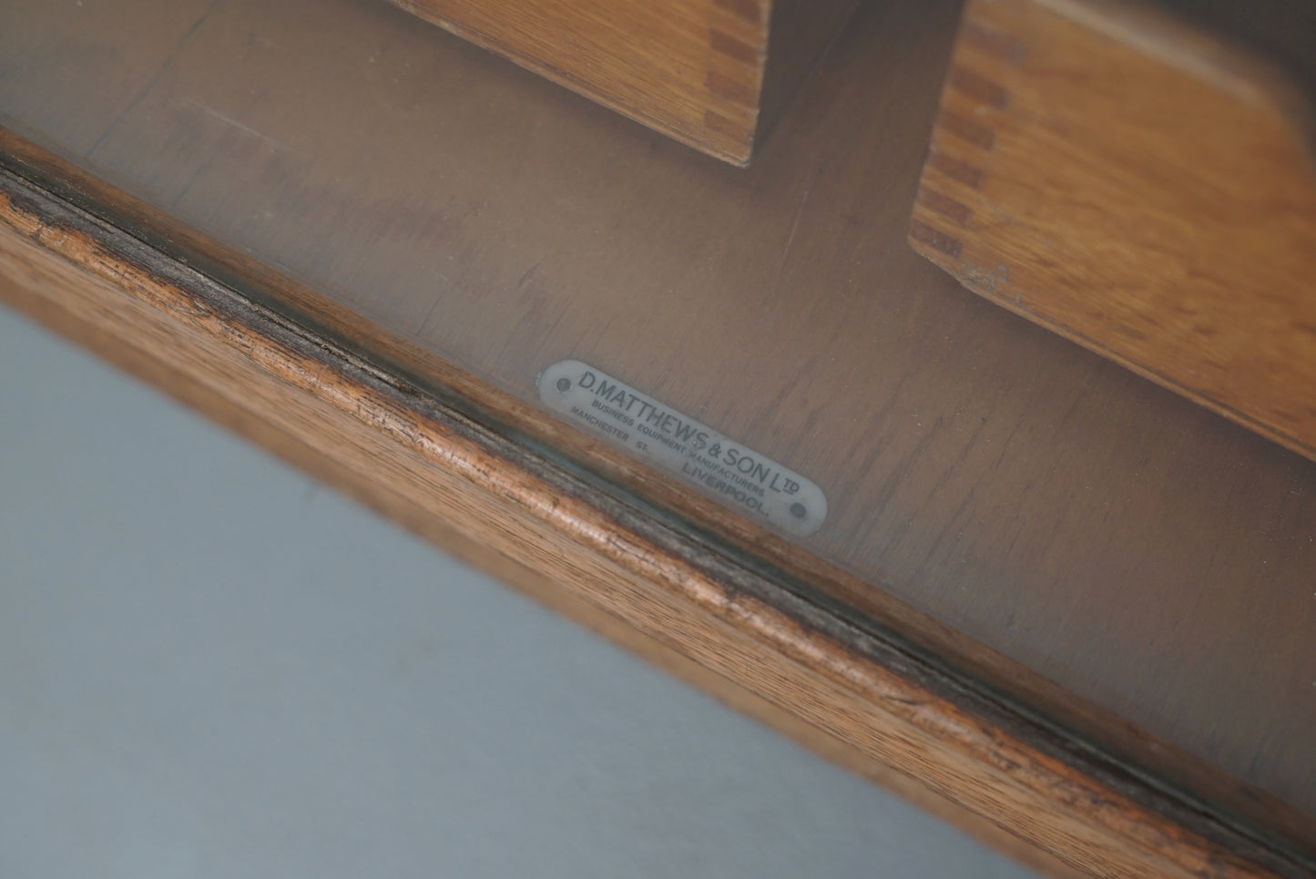 Antique British Maple & Oak Haberdashery Cabinet or Shop Counter, 1920/30s