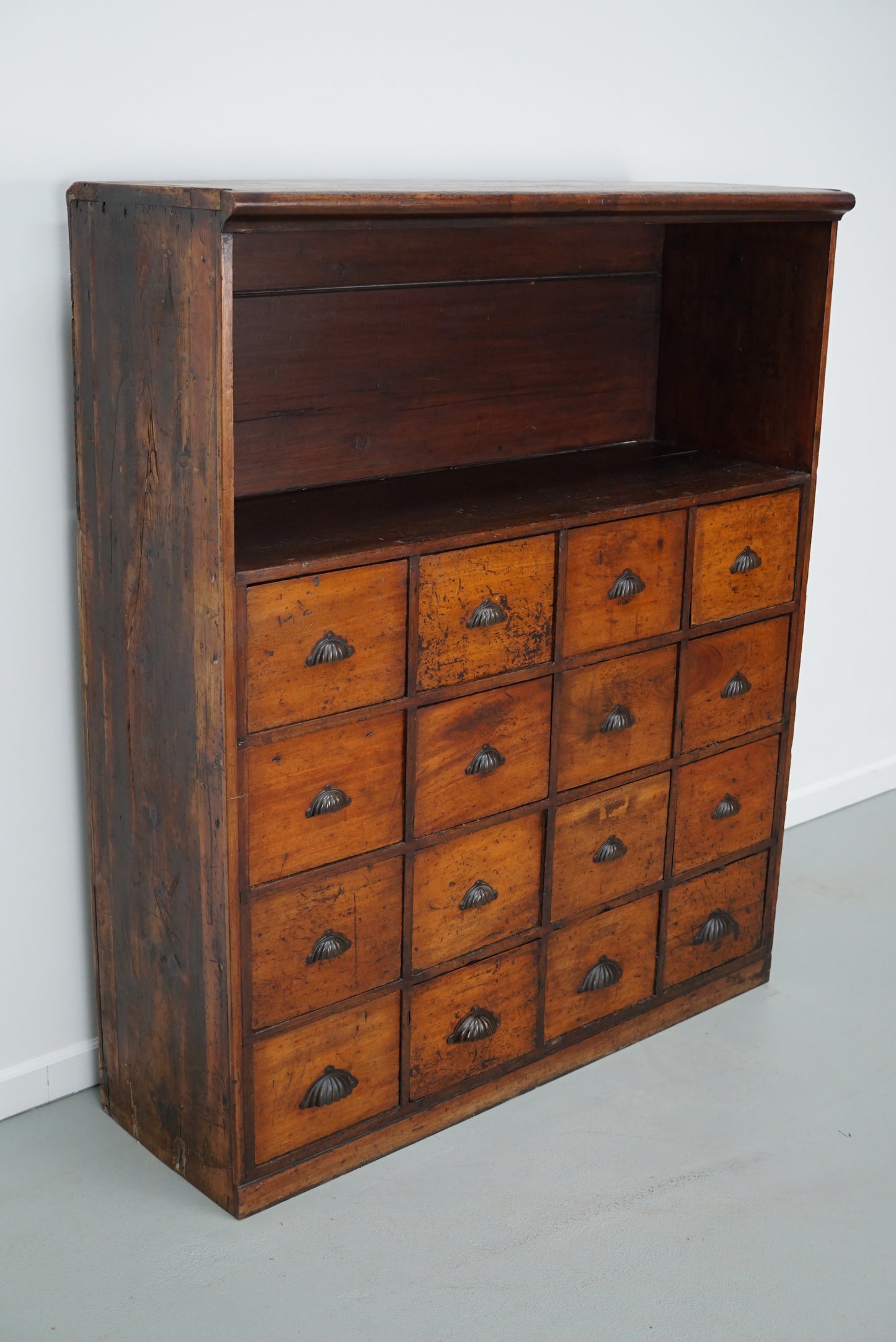 Antique Victorian Hardwood & Pine Apothecary Cabinet