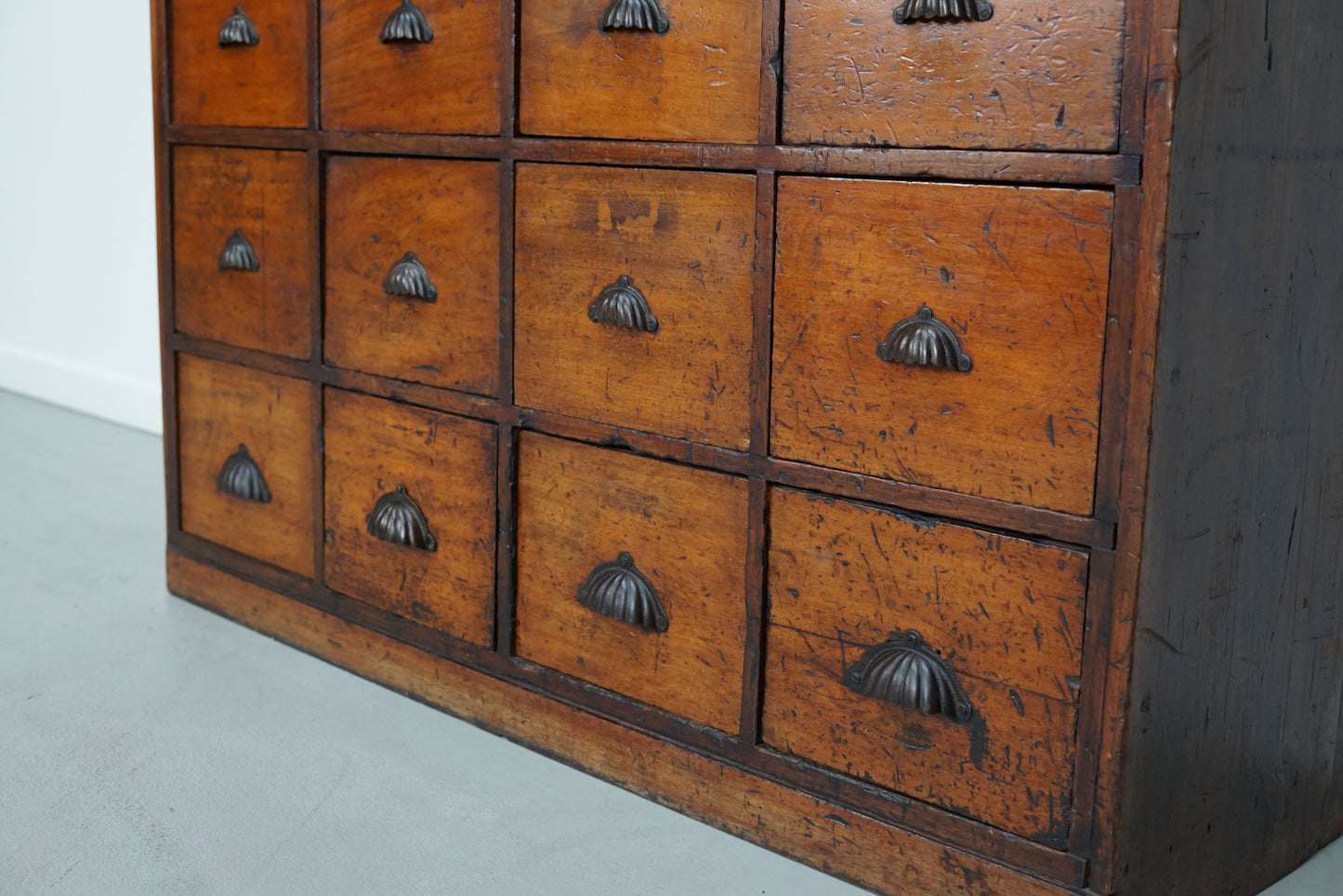 Antique Victorian Hardwood & Pine Apothecary Cabinet