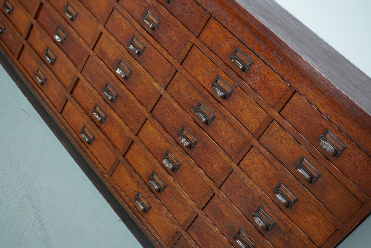 Large Dutch Oak Apothecary / Filing Cabinet or Sideboard, 1930s
