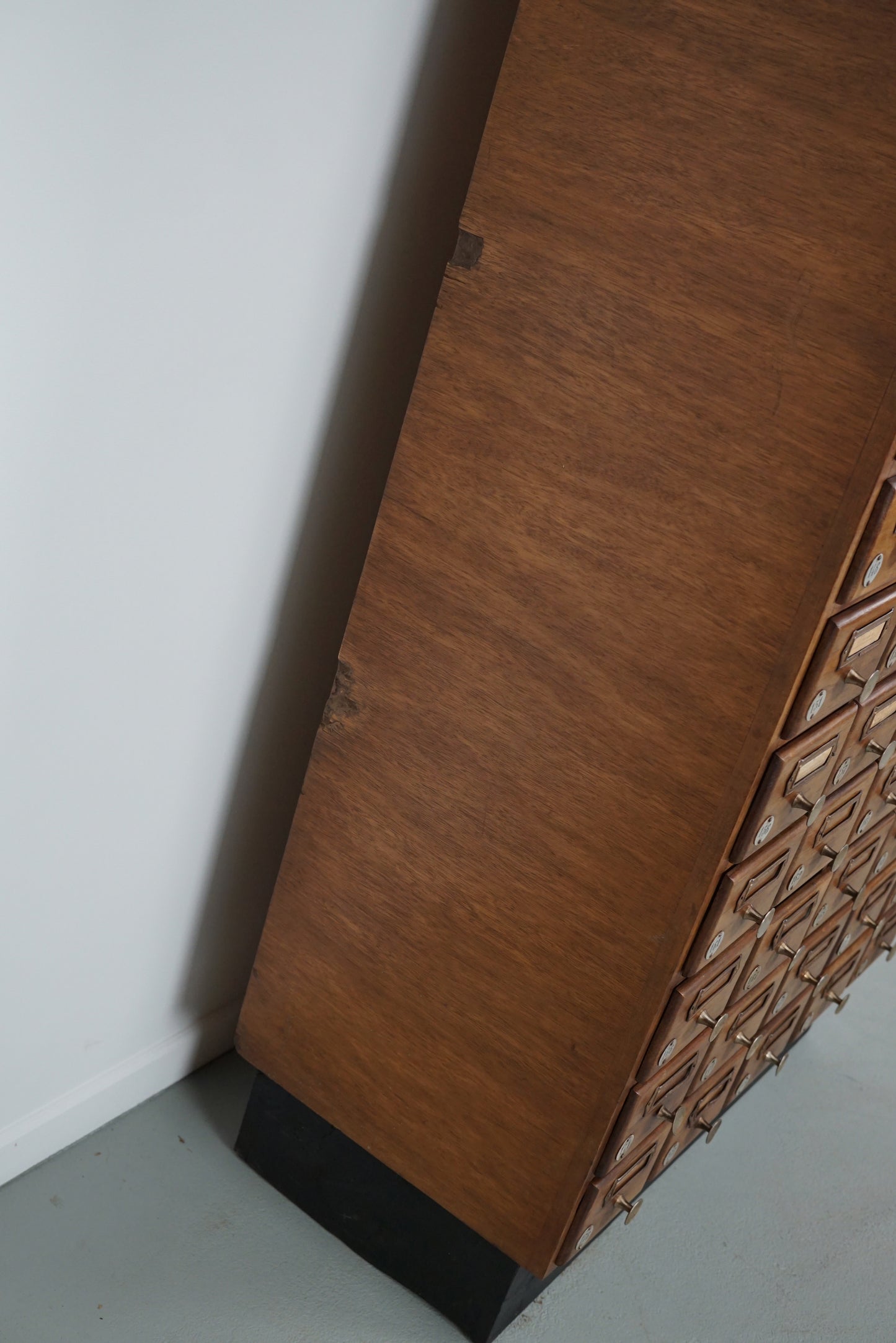 Vintage German Oak Apothecary / Savings Cabinet Cabinet, 1950s