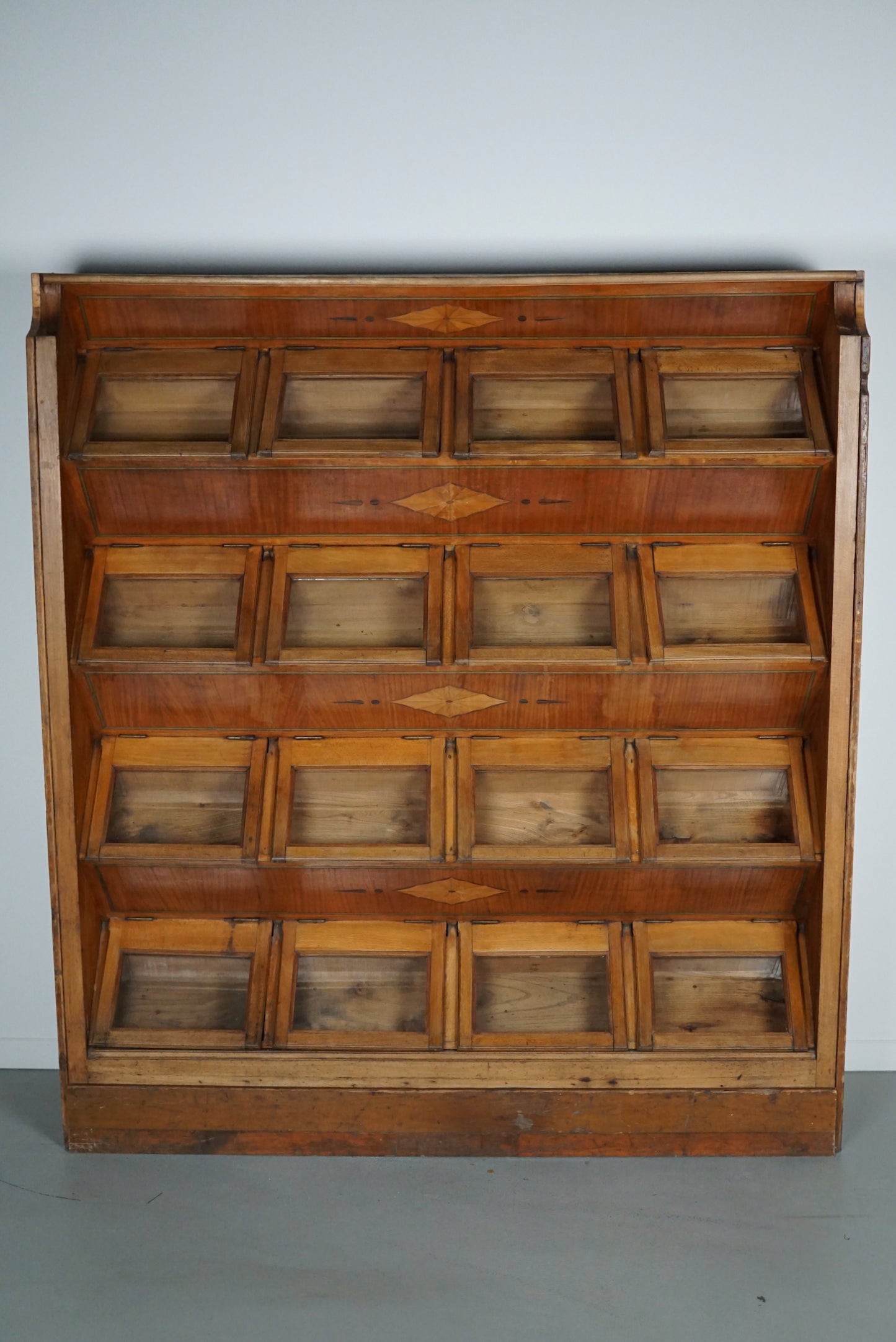 Antique Large Dutch Beech Haberdashery Shop Cabinet, 1920/30s