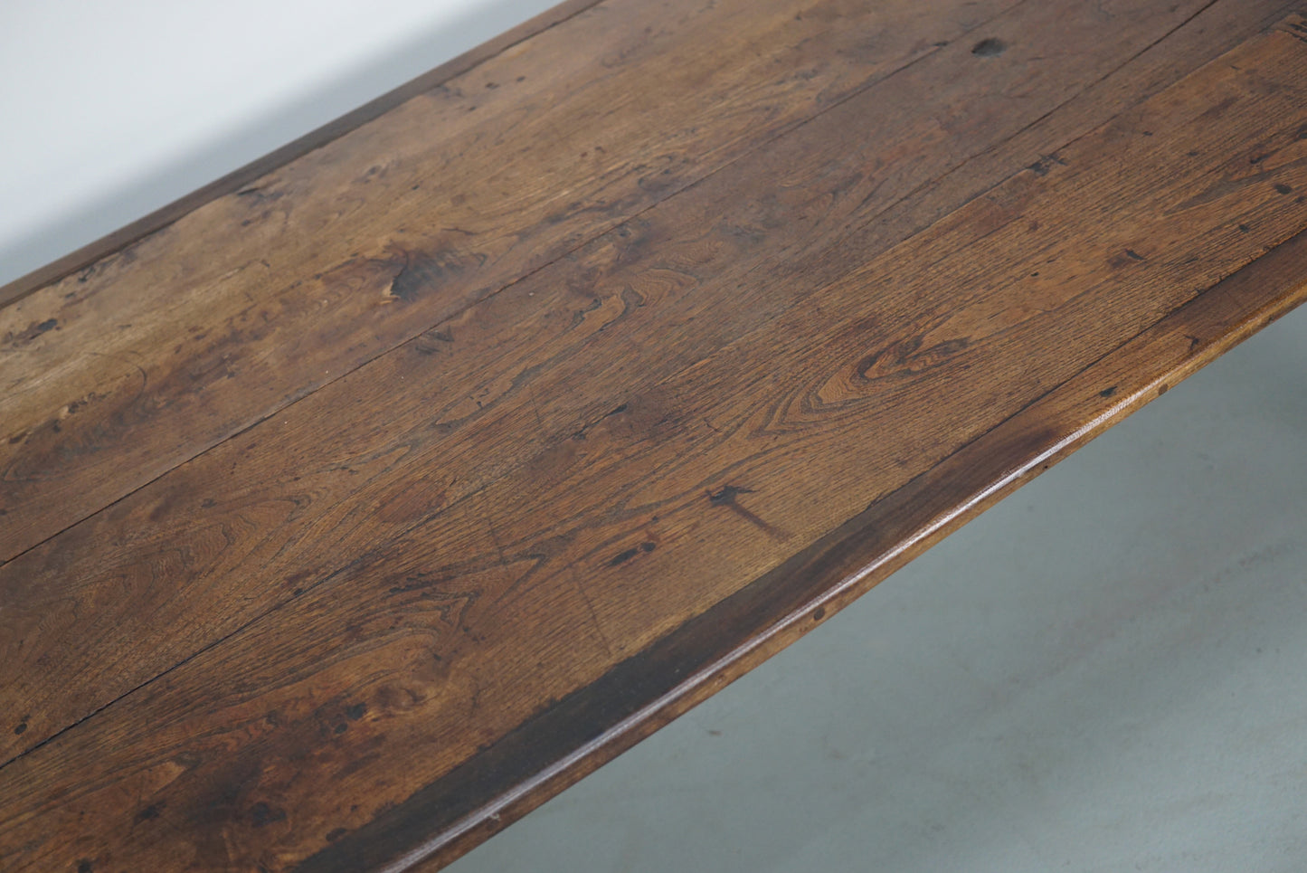 Elm 20th Century French Rustic Farmhouse Dining Table