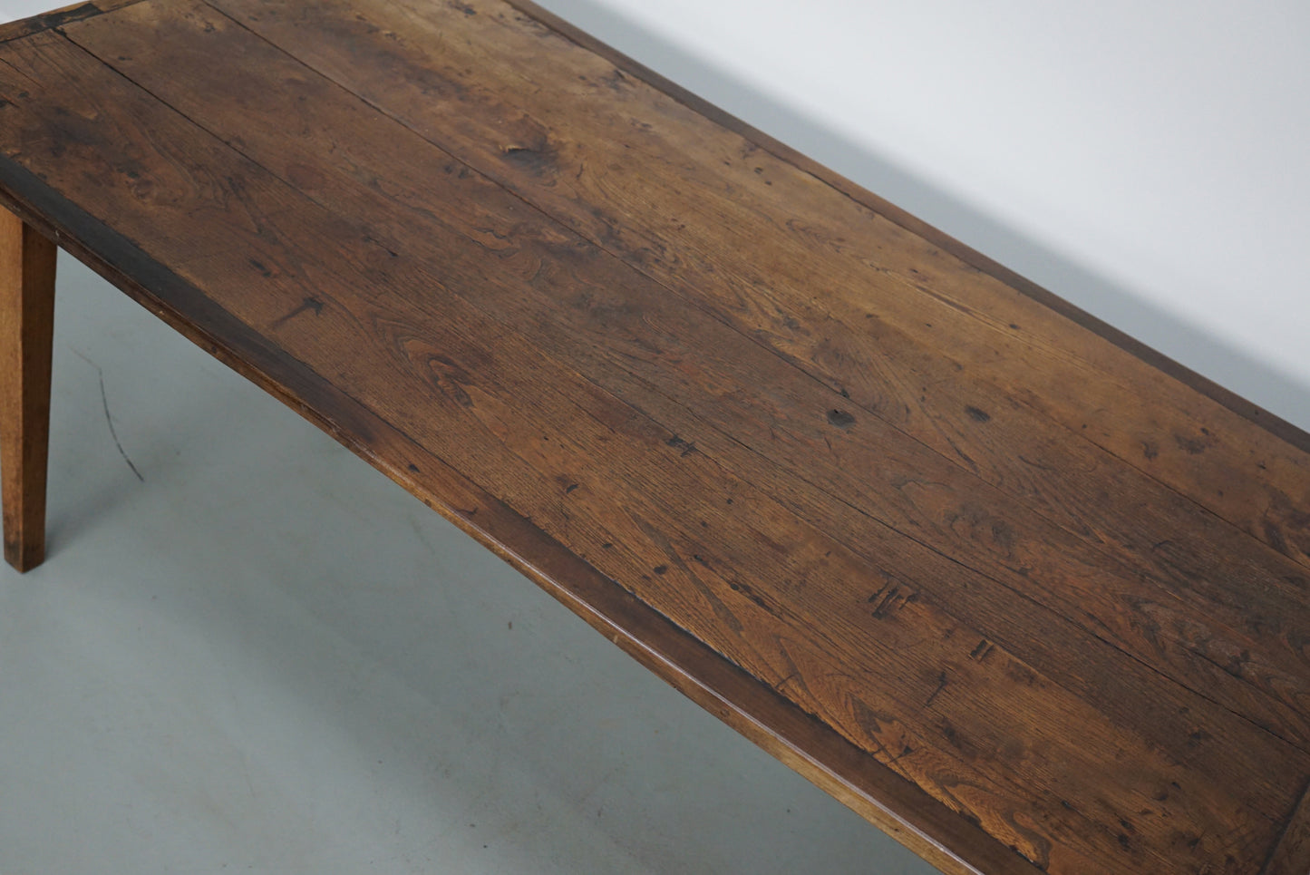 Elm 20th Century French Rustic Farmhouse Dining Table