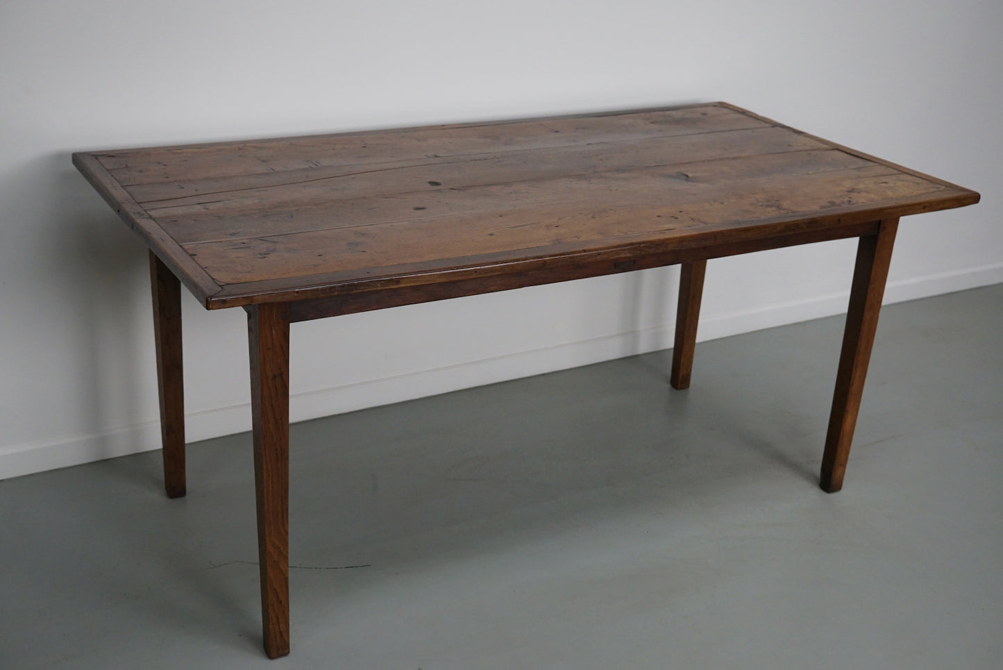 Elm 20th Century French Rustic Farmhouse Dining Table