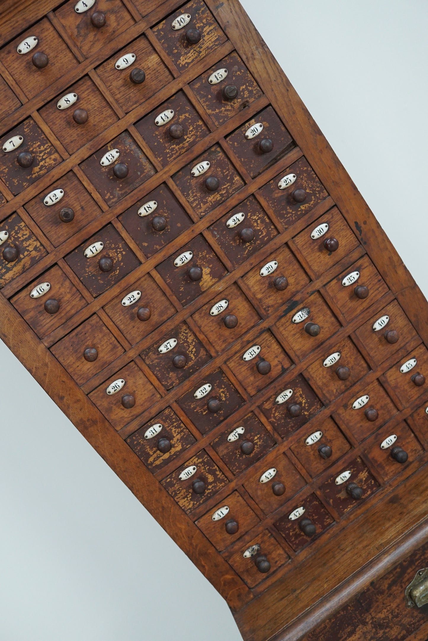 French Oak Jewelers / Watchmakers Cabinet, Early 20th Century