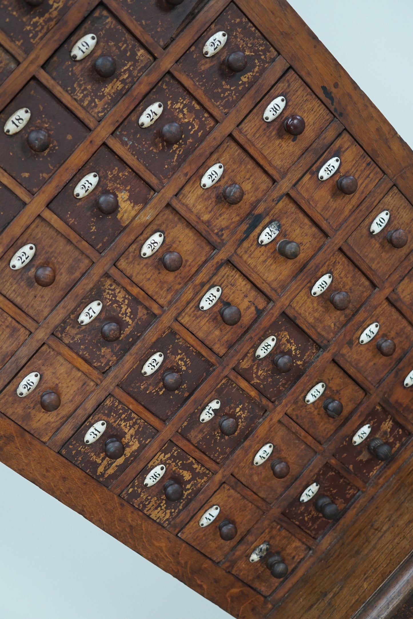 French Oak Jewelers / Watchmakers Cabinet, Early 20th Century
