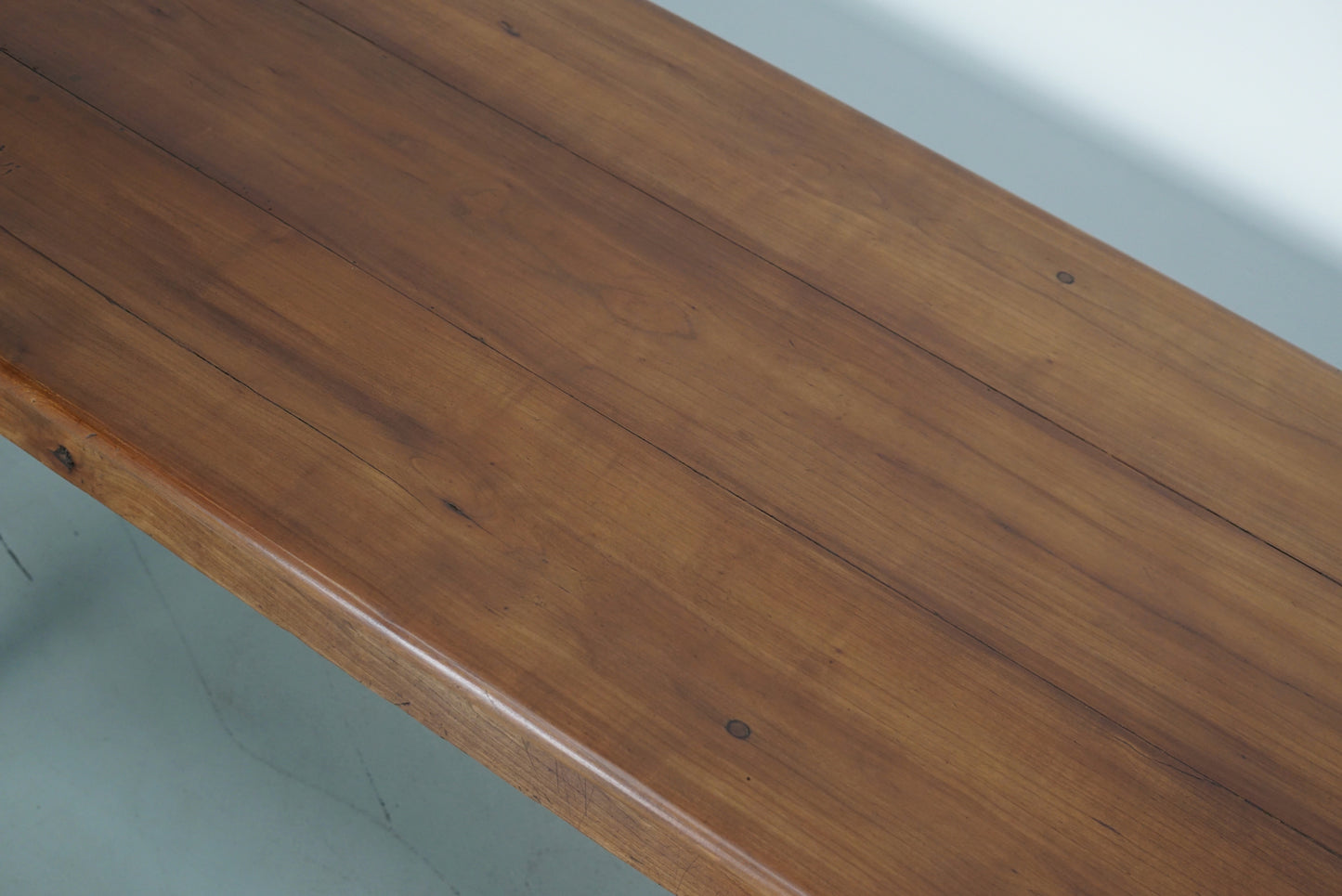 Early 20th Century French Rustic Fruitwood Farmhouse Dining Table