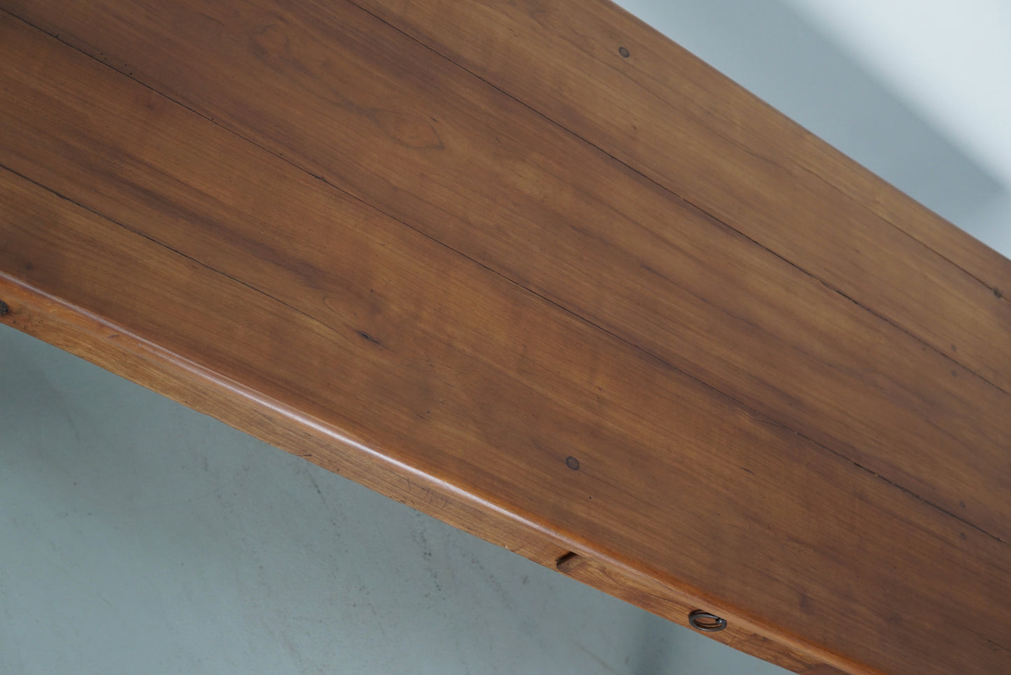 Early 20th Century French Rustic Fruitwood Farmhouse Dining Table