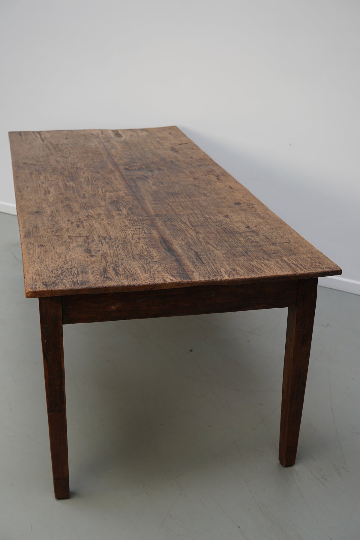 Antique Oak Early 20th Century Dutch Rustic Farmhouse Dining Table
