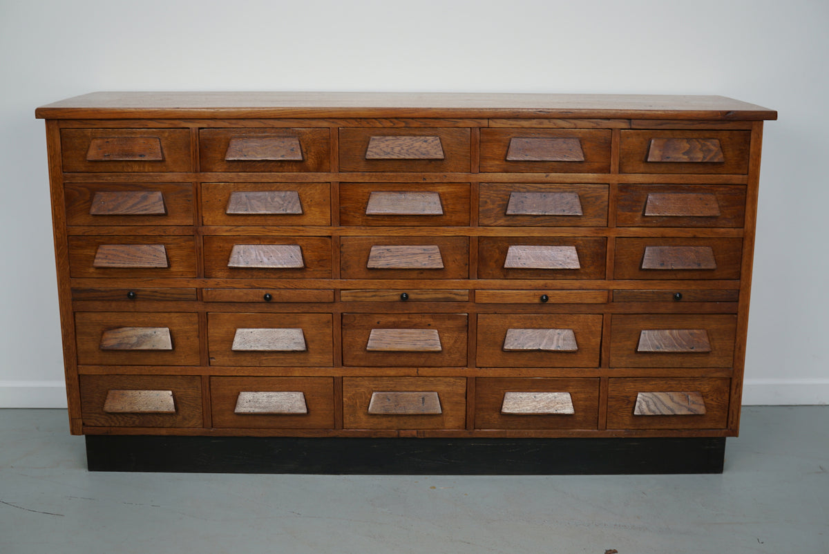 German Oak Apothecary / Shop Cabinet or Sideboard, 1930s