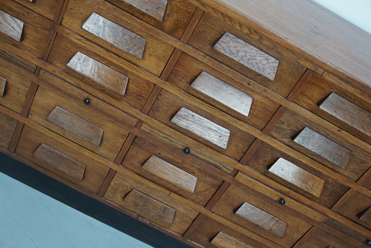 German Oak Apothecary / Shop Cabinet or Sideboard, 1930s