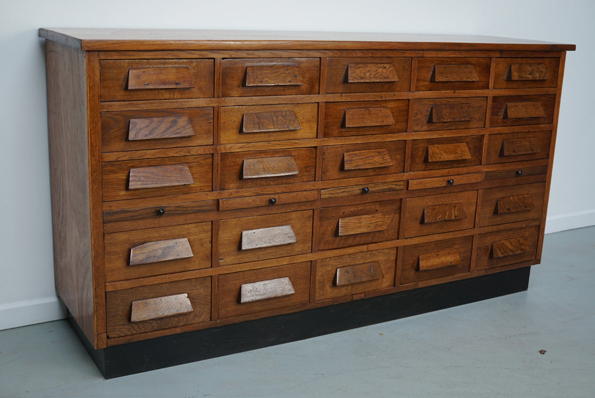German Oak Apothecary / Shop Cabinet or Sideboard, 1930s