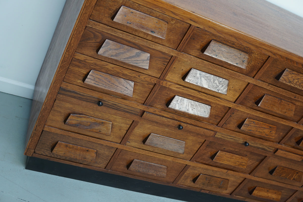 German Oak Apothecary / Shop Cabinet or Sideboard, 1930s