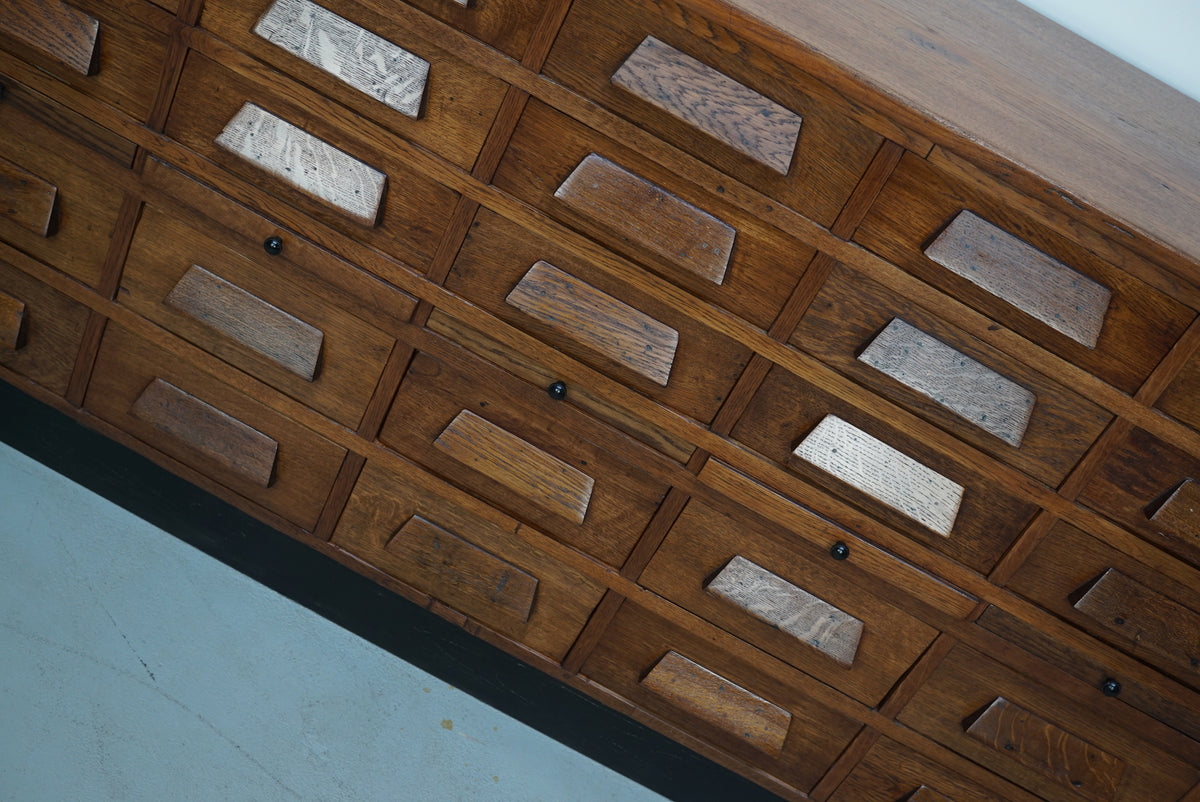German Oak Apothecary / Shop Cabinet or Sideboard, 1930s
