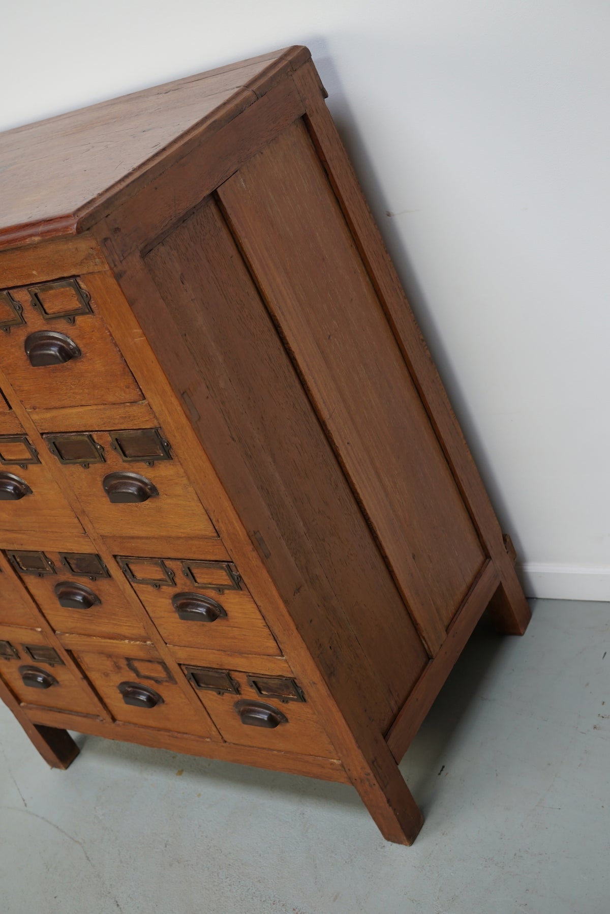 Vintage Asian Teak Apothecary / Filing Cabinet, 1930s