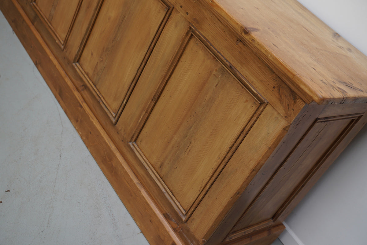 Rustic German Pine Apothecary Cabinet / Shop Counter / Kitchen Island, 1930