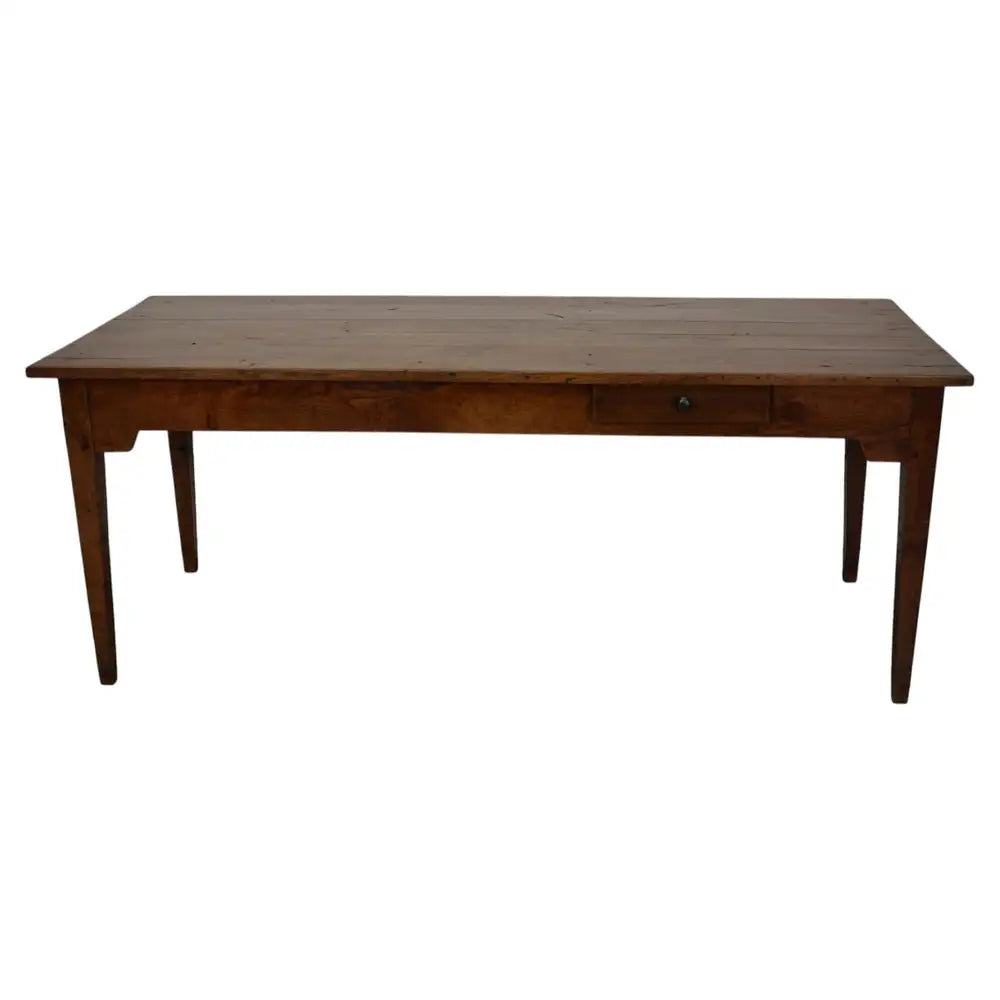 Antique Oak Late 19th Century French Rustic Farmhouse Dining Table