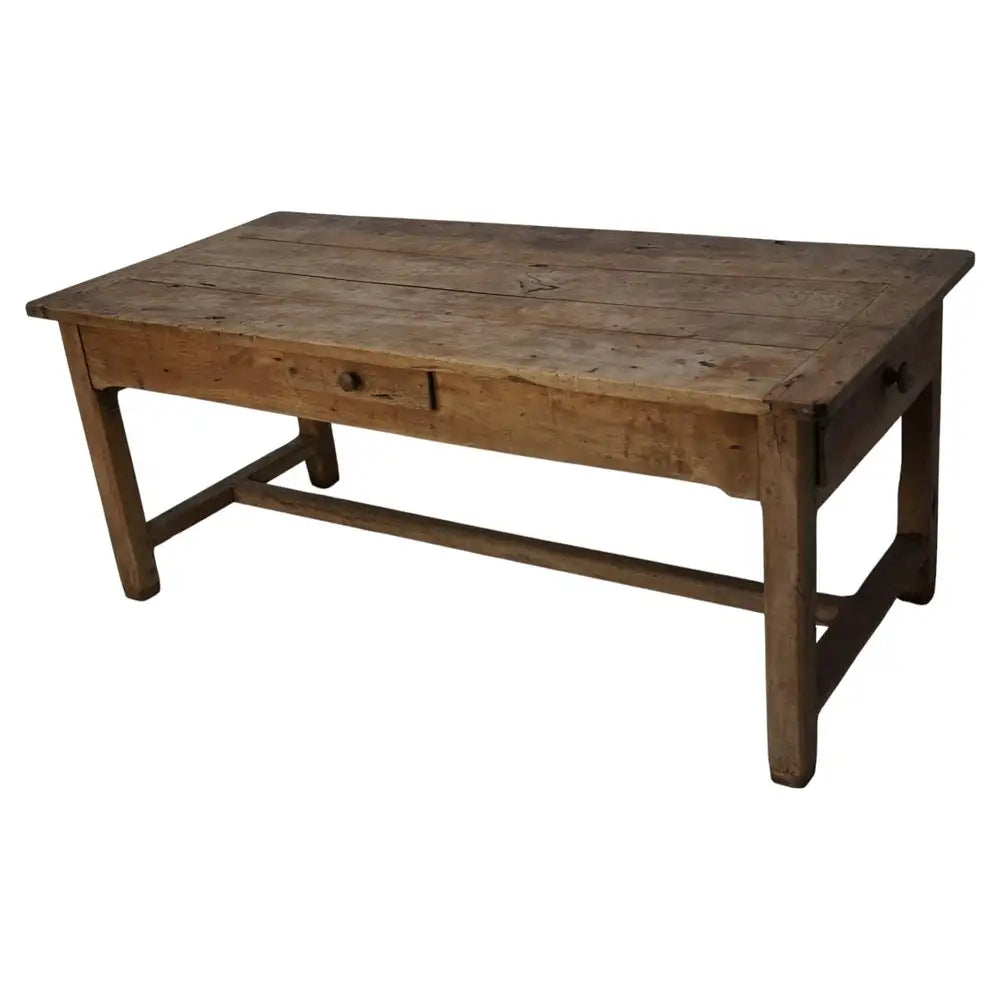 Antique Rustic Elm 18th Century French Rustic Farmhouse Dining Table