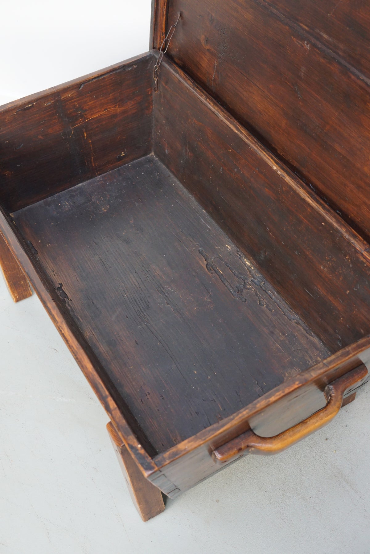 French Early 20th Century Farmhouse Rustic Pine Coffee Table