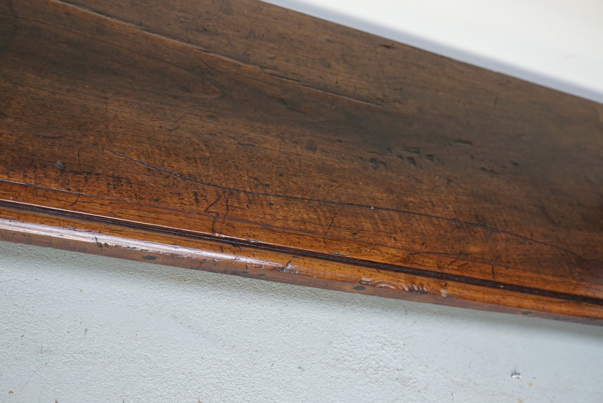 Antique Spanish Rustic Farmhouse Chestnut Side Table / Console, 18th Century