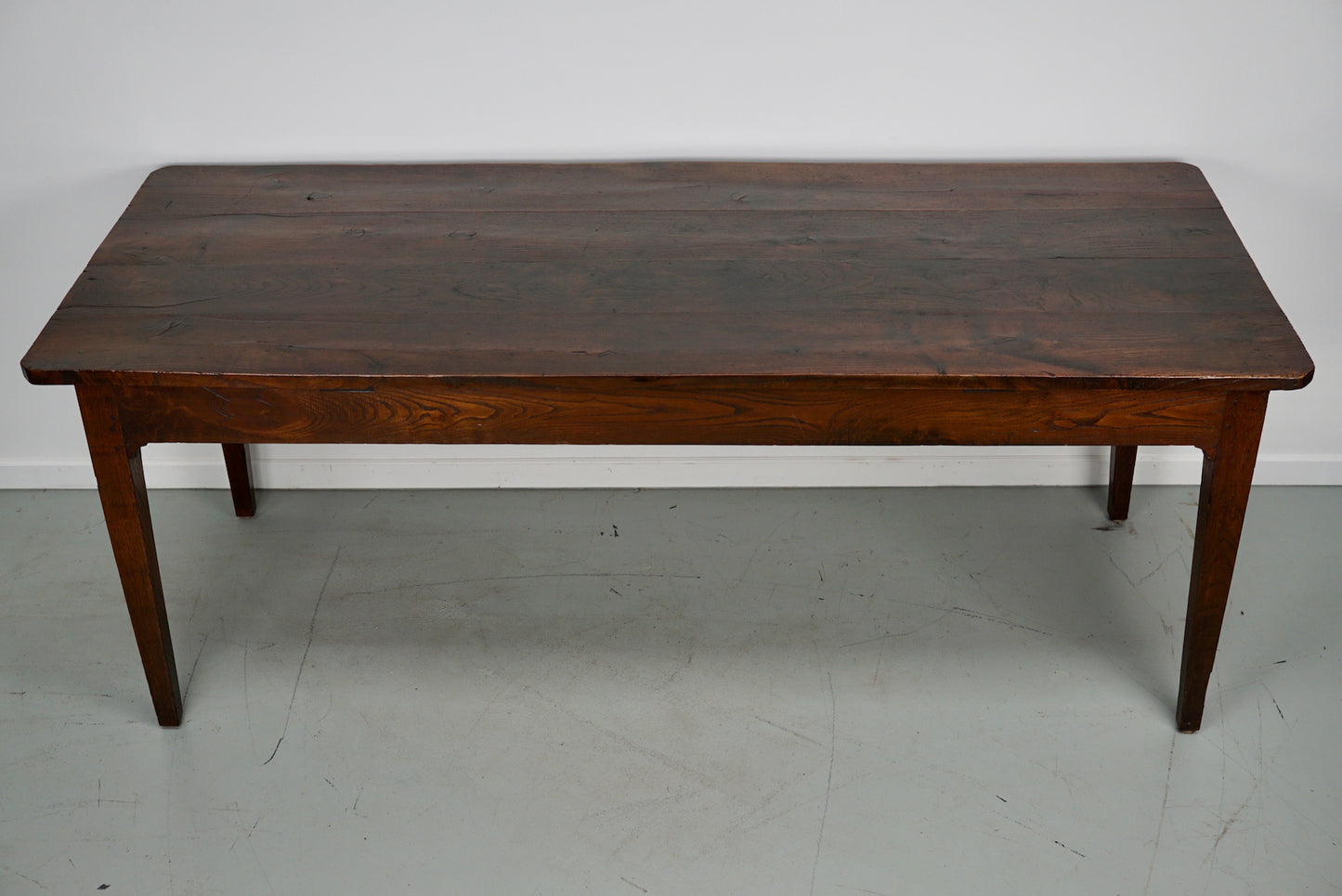 Antique Chestnut French Farmhouse Dining Table, 19th Century