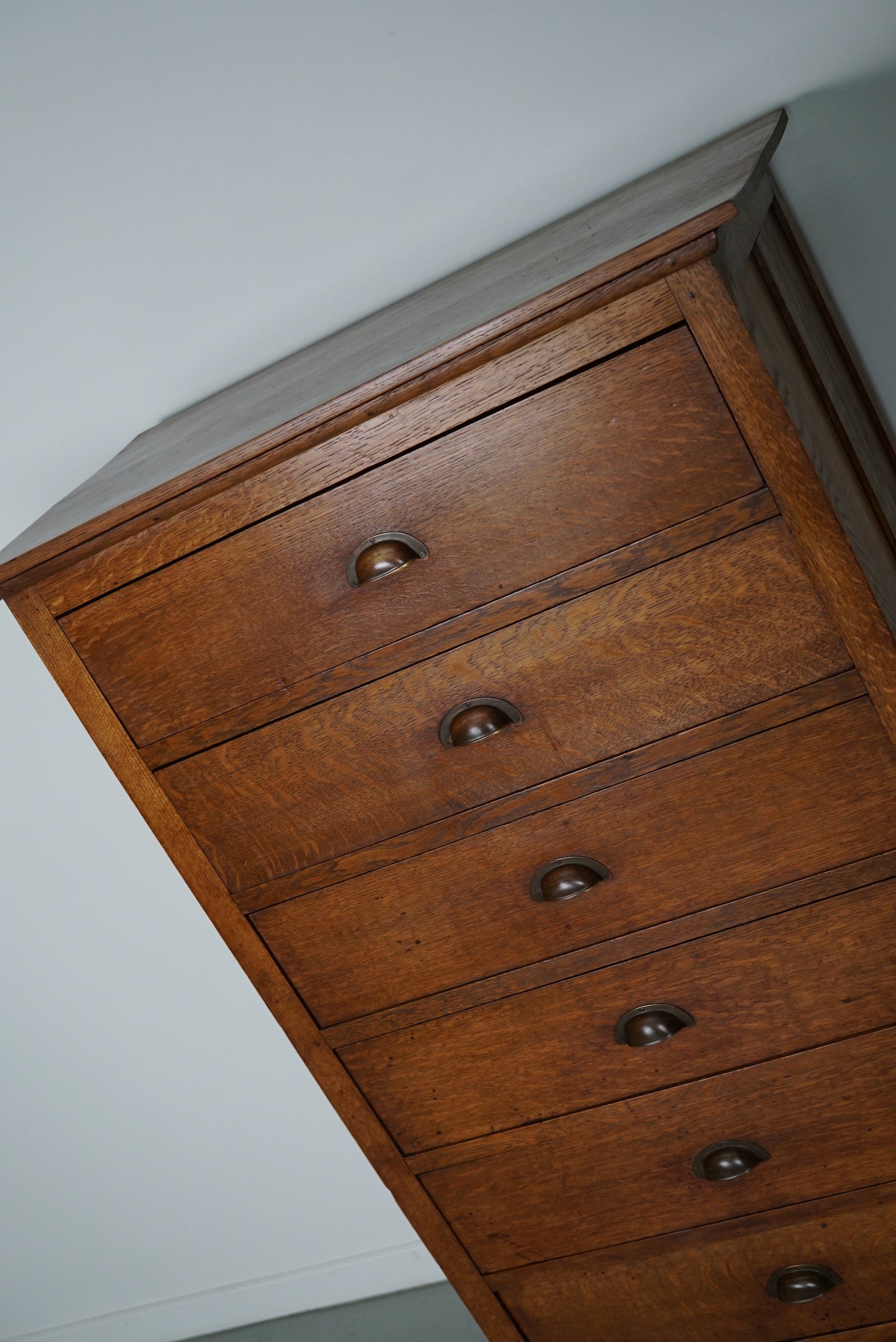 Dutch Oak Apothecary / Filing Cabinet, 1930s