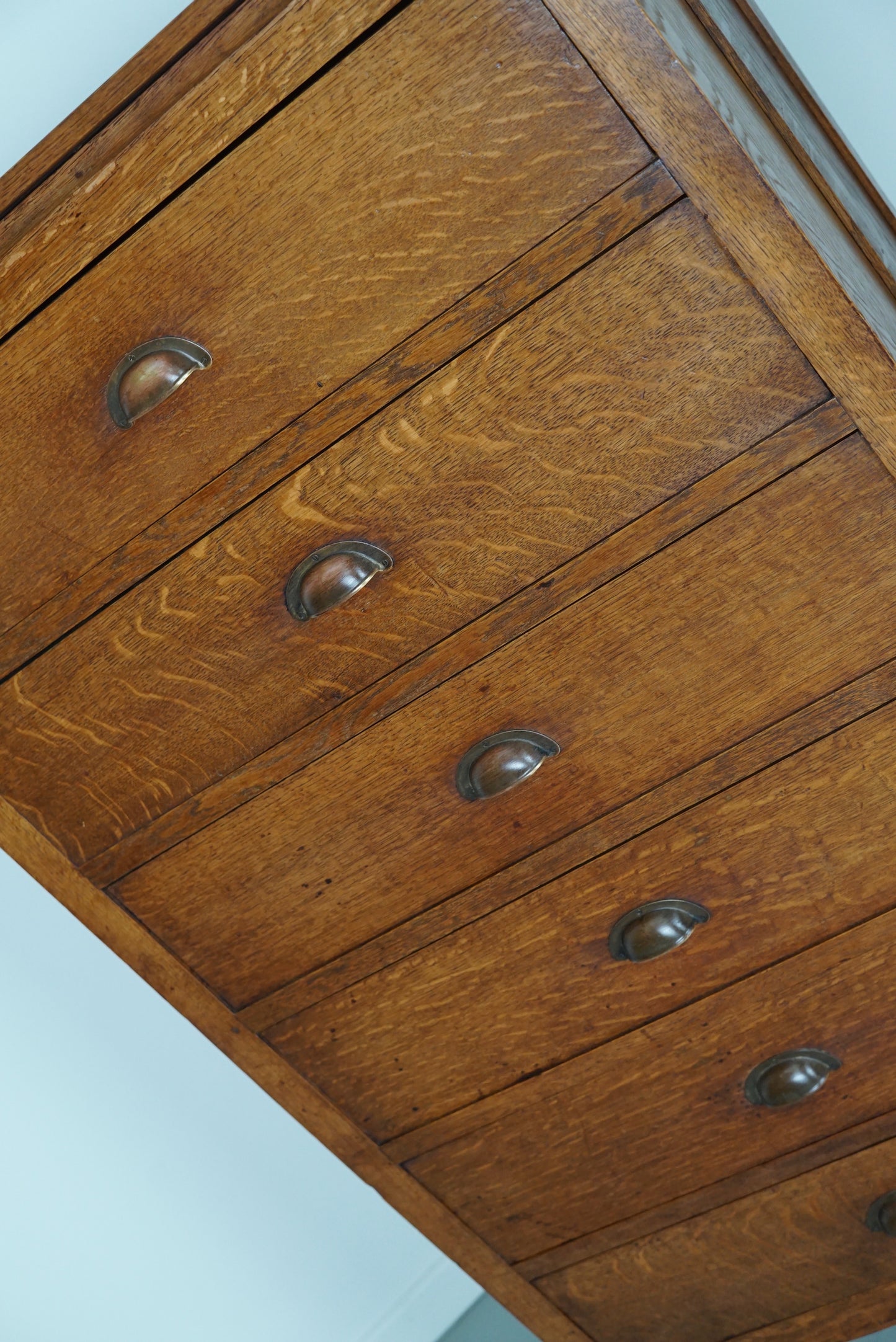 Dutch Oak Apothecary / Filing Cabinet, 1930s