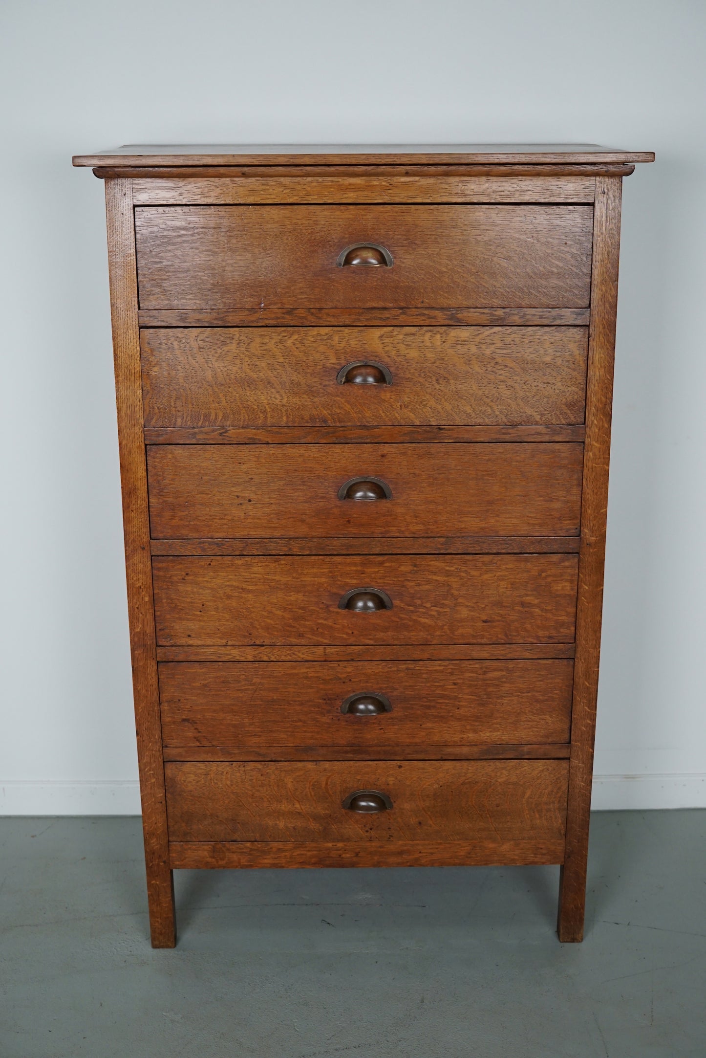 Dutch Oak Apothecary / Filing Cabinet, 1930s