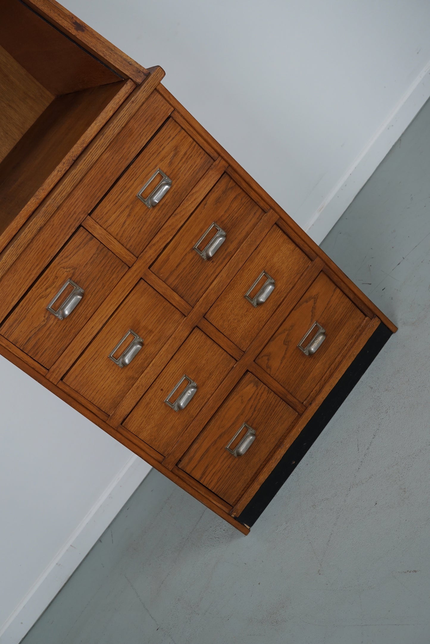 Dutch Oak Grocery Store / Apothecary Shop Cabinet, 1920/30s