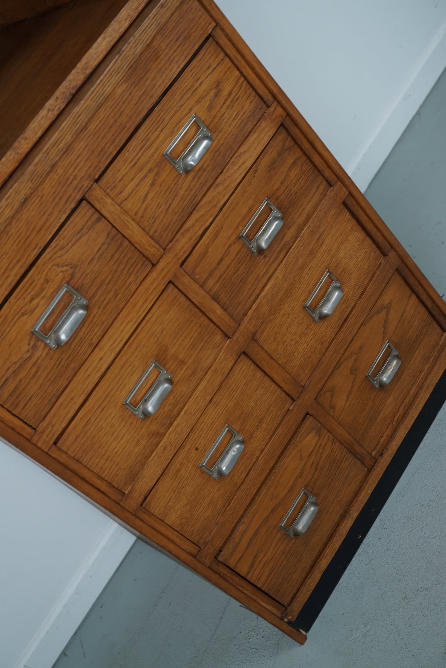 Dutch Oak Grocery Store / Apothecary Shop Cabinet, 1920/30s