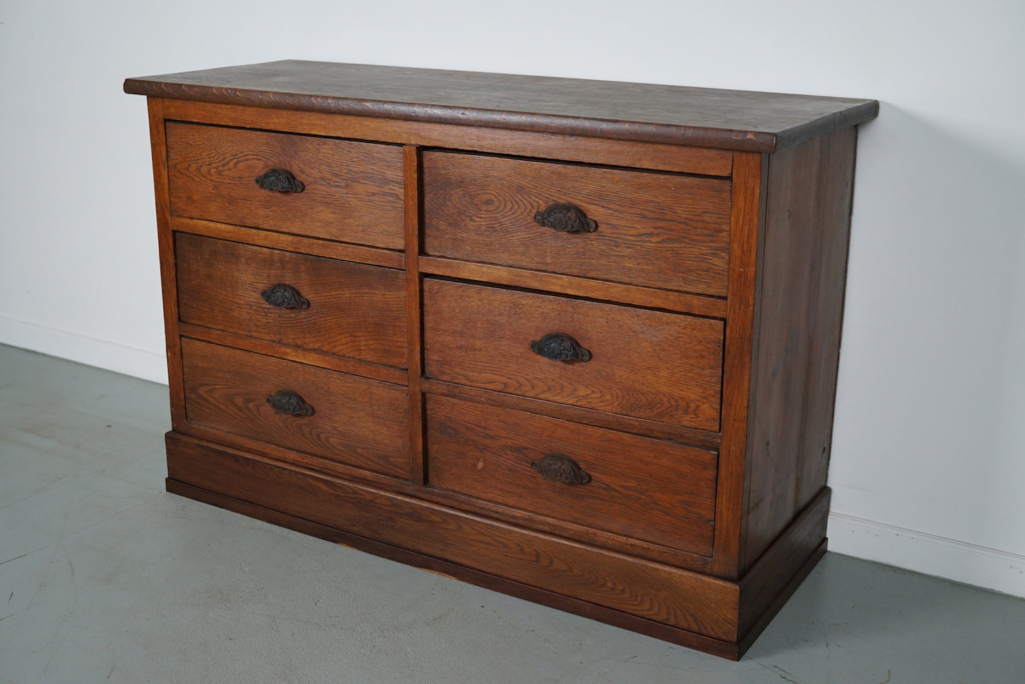 Antique French Oak Apothecary / Filing Cabinet, Early 20th Century