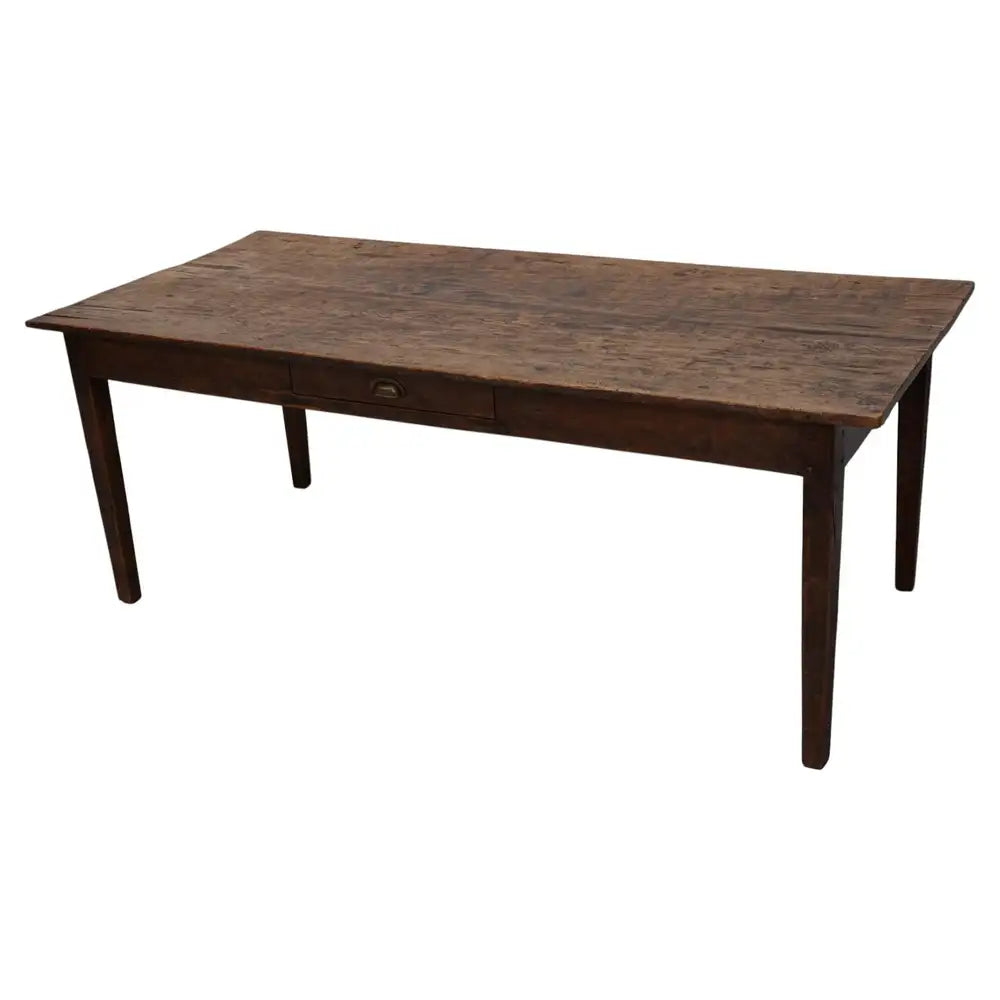 Antique Oak Early 20th Century Dutch Rustic Farmhouse Dining Table
