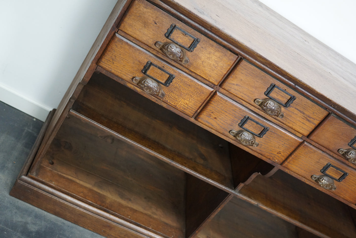 French Oak Late 19th Century General Store Shop / Display Cabinet