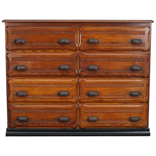 Vintage French Pine Apothecary Cabinet, 1920s