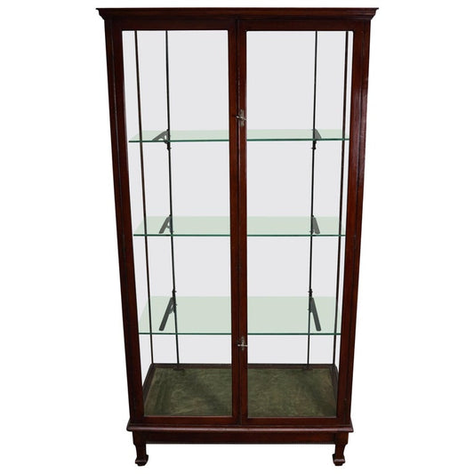 Victorian Mahogany Museum / Shop Display Cabinet or Vitrine, Late 19th Century